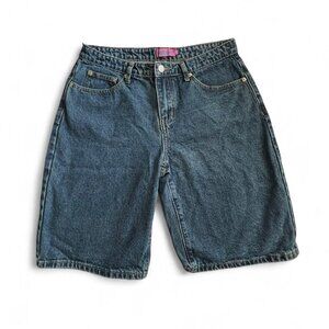 Edikted Oversized Low Rise Denim Bermuda Shorts/Jorts